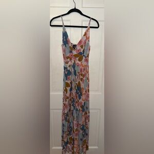 Angie Pink and Blue Floral Dress